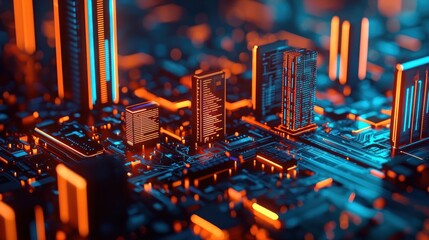 Poster - Digital Cityscape.