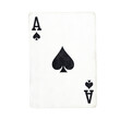 © PTC_KICKCAT - A close-up of an Ace of Spades playing card, symbolizing power and high value in card games.