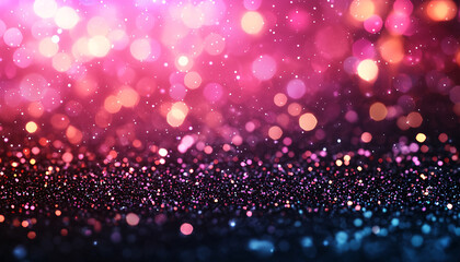 Poster - Colorful bokeh background with vibrant lights, perfect for festive themes, parties