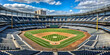 © suwatthana - Baseball stadium in the Bronx, NYC , sports, MLB, Yankees, team, players, game, fans, stadium, field, home run
