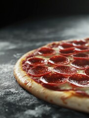 Wall Mural - Pepperoni Pizza Table