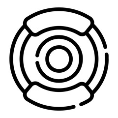 lens cap Line Icon