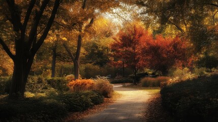 Poster - Enchanting Autumn Wonderland: A Captivating Nature Scene