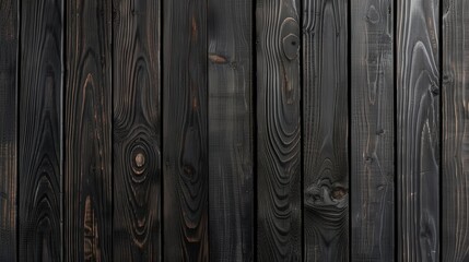 Wall Mural - Elegant ebony wood backdrop showcasing deep, rich tones, intricate grain patterns, exuding a dramatic and luxurious atmosphere perfect for sophisticated designs and presentations