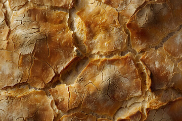 Wall Mural - stylized handpaint bread surface texture top view macro