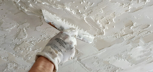 Wall Mural - fixing drywall Patch Popcorn Ceilings