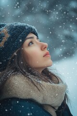 Poster - Woman in snow