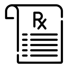 Canvas Print - Prescription Line Icon