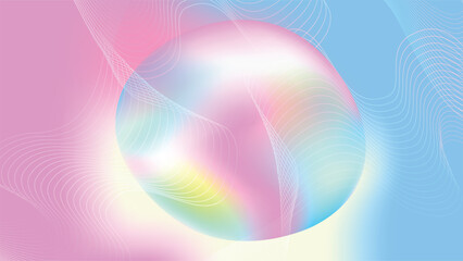 Wall Mural - colorful holographic gradient background vector.