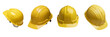© tohceenilas - A diverse collection of yellow hard hats designed for construction safety. Essential gear for workers in various industries.