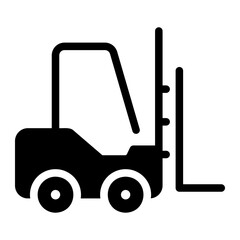 Sticker - forklift Solid icon