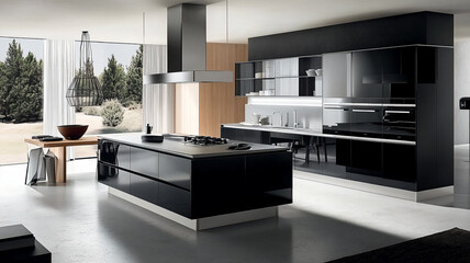 modern kitchen interior