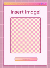 Poster - Computer screen with cheerful phrase, gradient cute pc interface and open dialog window. Technology decoration. Vector illustration.
