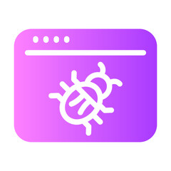 Sticker - virus Gradient icon