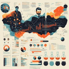 Poster - Abstract Data Visualization Infographic Chart Design