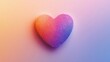 © Napasnan - A heart-shaped fingerprint icon, symbolizing unique love, isolated on a soft gradient background.