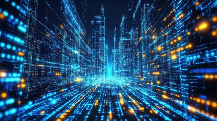 Aufkleber - Big data analytics shapes the future of digital marketing through insights from vast internet networks