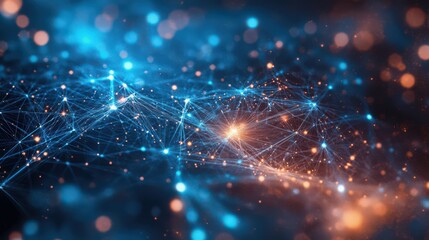 Poster - Big data analytics transforms digital marketing strategies, leveraging vast internet network connections.