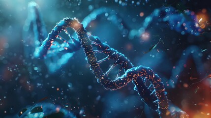 Poster - Blueprint illustrating the concept of DNA supercoiling and its impact on DNA packing within the nucleus.