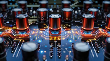  - Cross-section of a band-pass filter circuit, depicting how it allows signals within a specific frequency range to pass through while attenuating others.