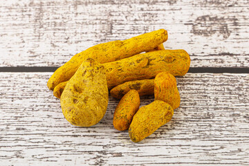 Sticker - Indian spices - Turmeric root Curcuma