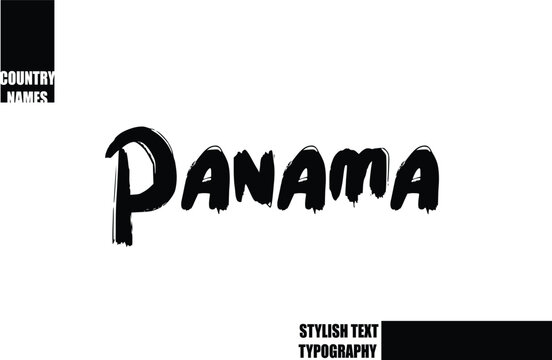 Bold Text Typography Text Country Name Panama