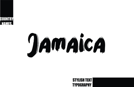 Bold Text Typography Text Country Name  Jamaica