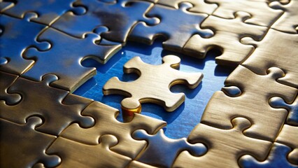 Fototapete - The missing puzzle piece
