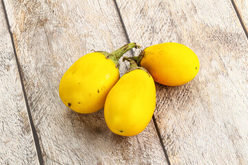 Wall Mural - Yellow asian ripe eggplant vegetable