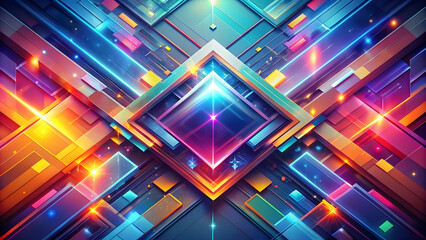 Futuristic and dynamic abstract background with geometric shapes and bright colors, abstract,background, futuristic, dynamic