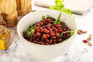 Sticker - Red canned beans with arugula