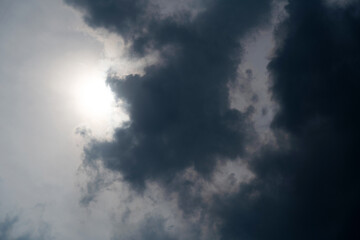 Wall Mural - the sun will be covered with black clouds