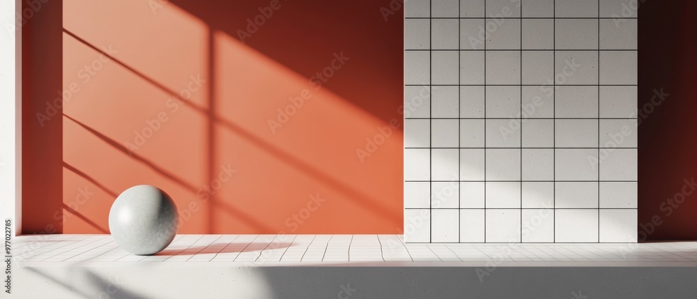 Balanced minimalist grid layout featuring clean lines, spacious ...