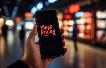 Poster - A hand holding a smartphone displays the text 