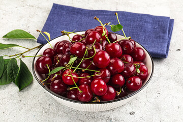 Sticker - Ripe sweet and juicy cherry