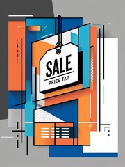 Banner sale.Stylish modern illustration in vector art style for the sales day