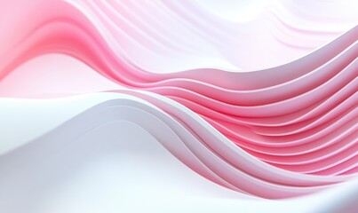 Wall Mural - Abstract background with wavy lines featuring a 3D illustration style