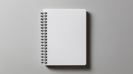 blank notepad mockup on gray background