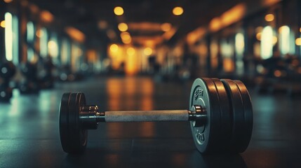 Dumbbell in a Gym