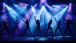© Thanthara - Dance Troupe Silhouettes With Stage Lights