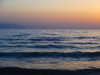 Sunset over Calm Sea