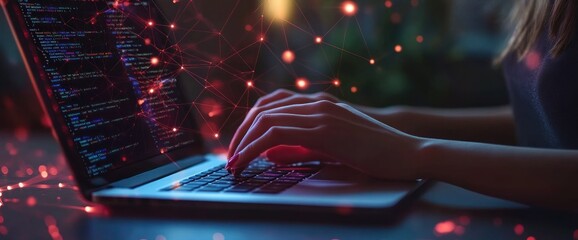  - Woman Coding on Laptop