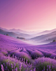 Poster - Blended gradient of lavender and pink hues