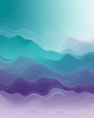 Poster - Blended gradient of teal and lavender design