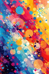 Canvas Print - close up vertical colorful abstract illustration background