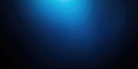 Poster - Abstract luxury gradient blue background featuring a smooth dark blue shade with a black vignette ideal for studio banners or creative projects