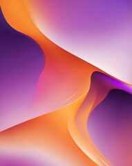 Canvas Print - Gentle orange and purple abstract gradient