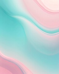 Wall Mural - Gentle pastel pink and teal gradient abstract