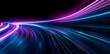 © Vladislav - Abstract shiny and sparkle multicolor wave curvy line with blur on defocused black background. Luxury color flow blurred wallpaper.