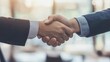 © SITTAKAN - Two professionals exchanging firm handshakes after negotiating a partnership deal, partnership agreement, successful outcome